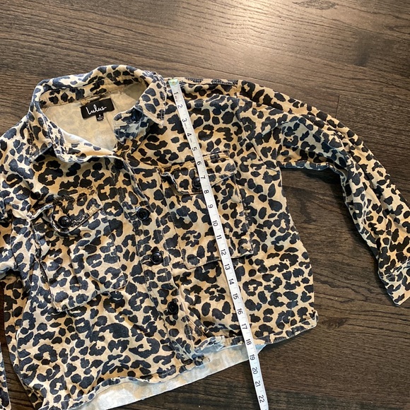 Lulu’s Leopard Jacket Small S Brown Tan VGUC - Picture 3 of 6